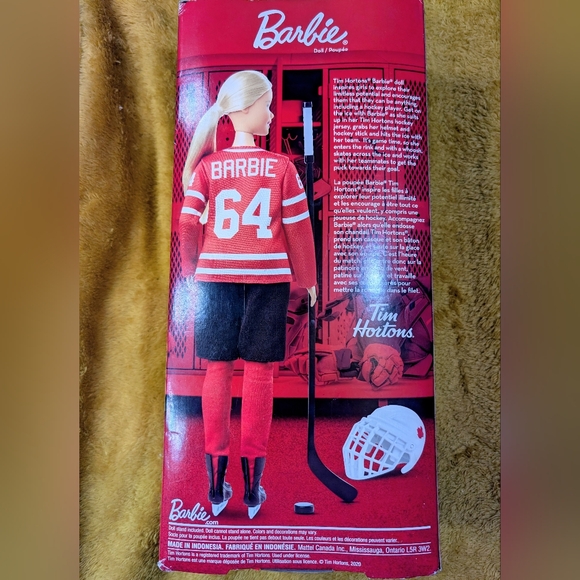 NIB Barbie Signature x Tim Hortons Hockey Player Doll - 2020 Edition - Picture 3 of 6